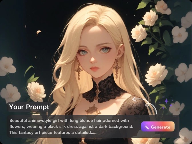 an anime girl portrait generated by piclumen anime ai art generator