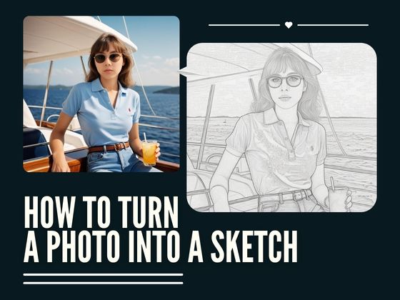 blog cover of how to turn a photo into a sketch