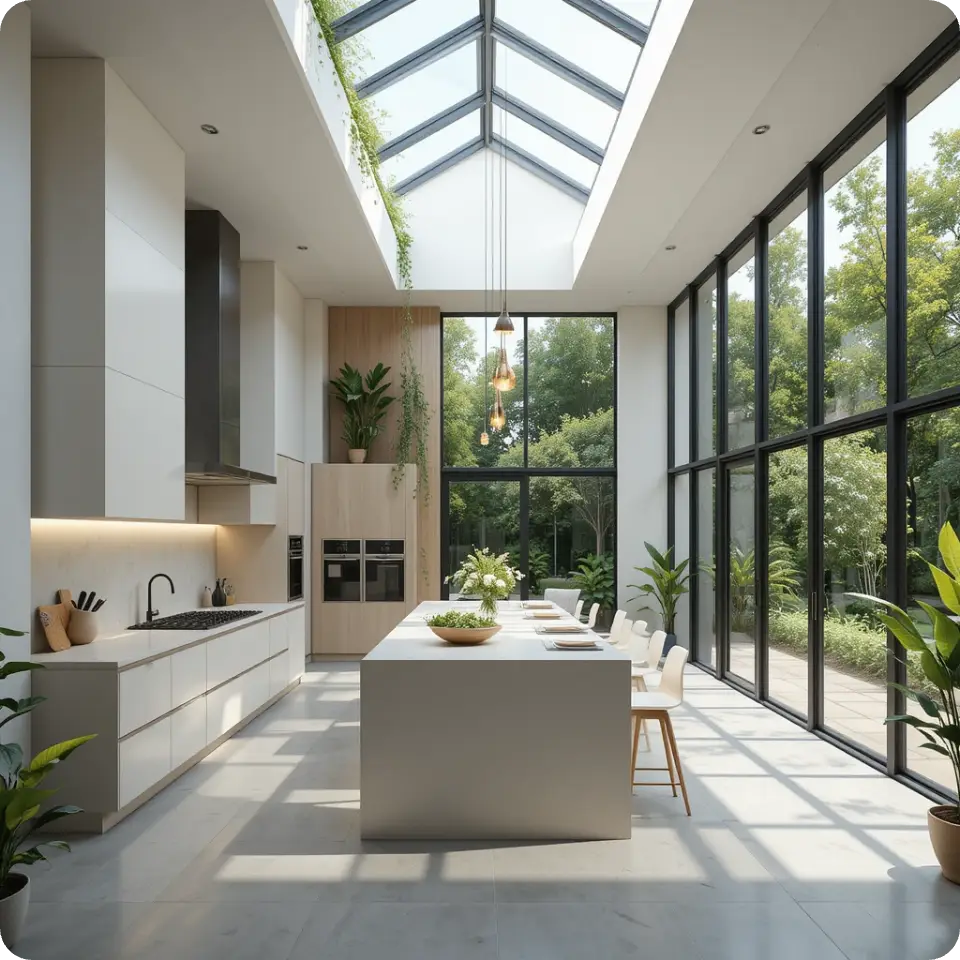 ai generated interior design for villa image