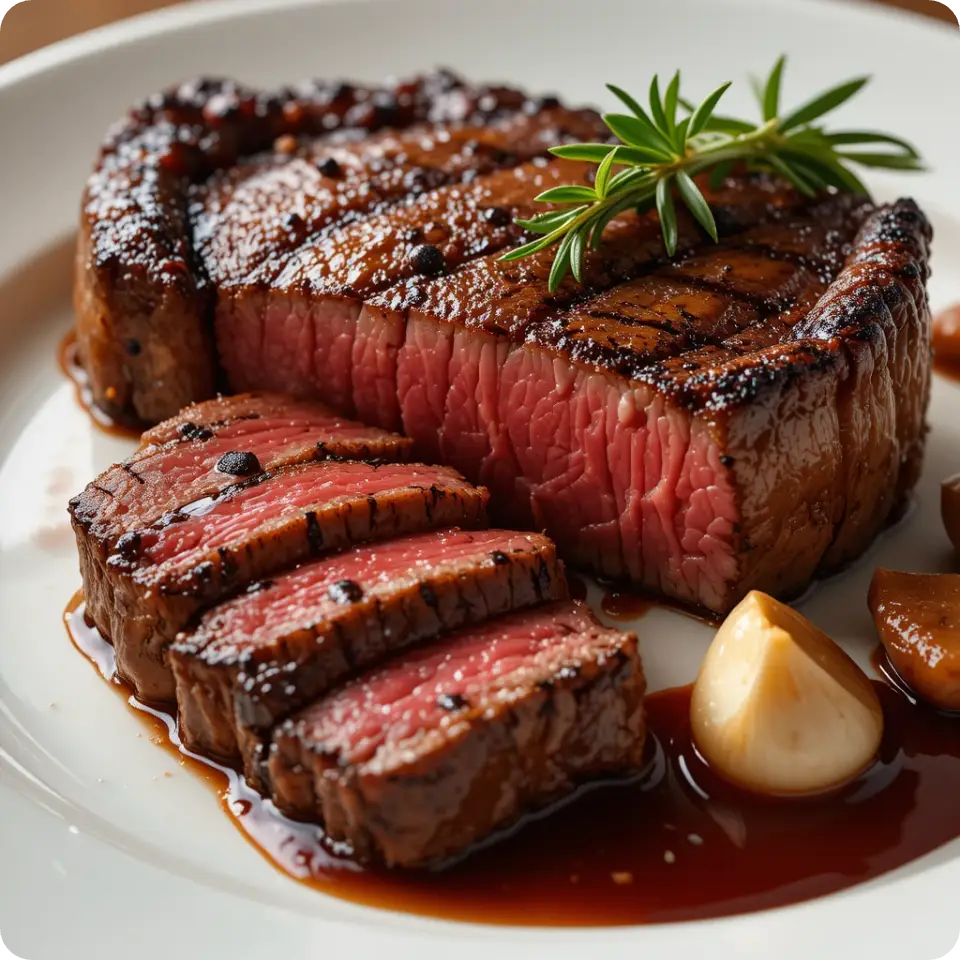 ai generated realistic image of a steak on the plate