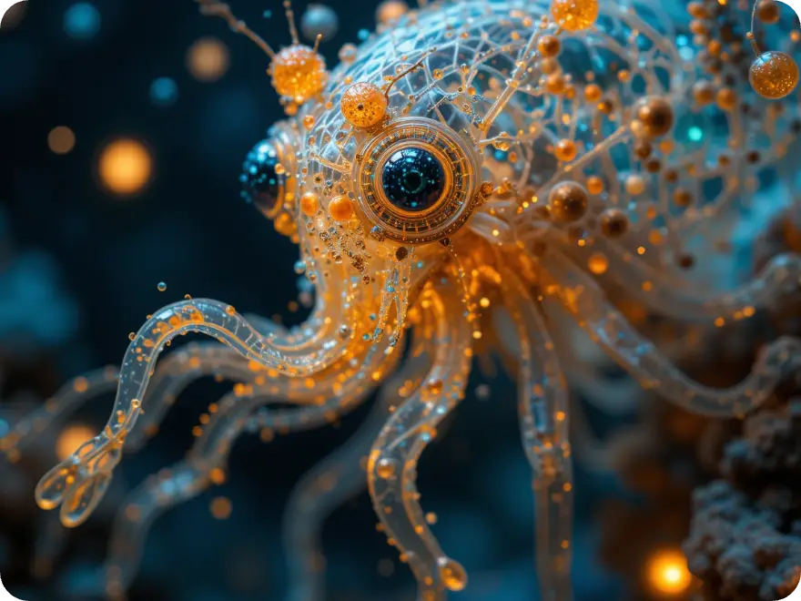 realistic illustration of an octopus with detailed textures