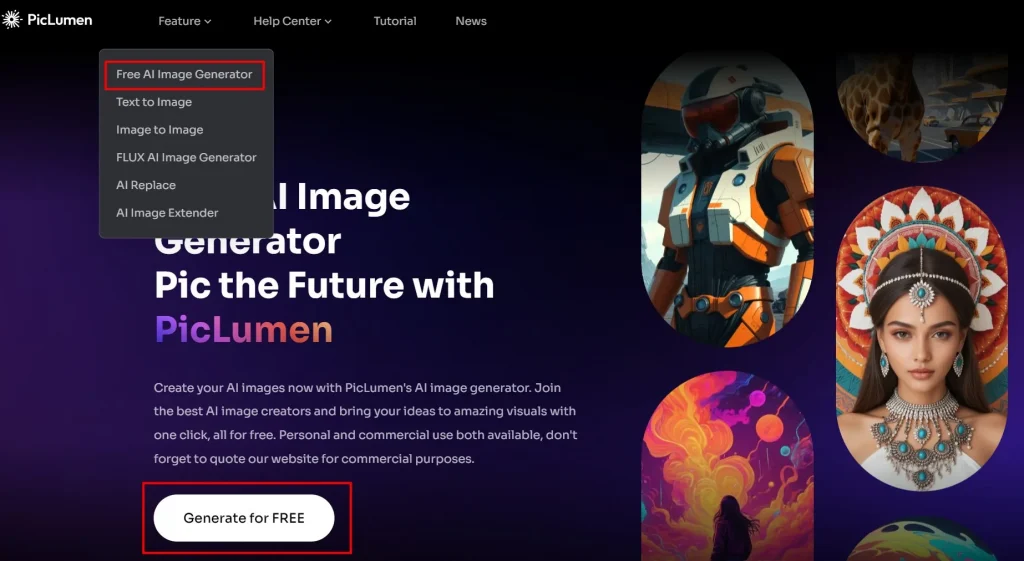 open piclumen's free ai image generator online