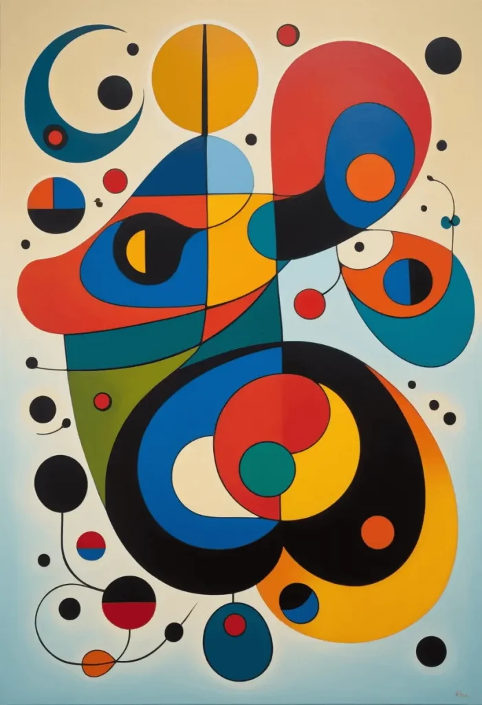 ai generated Abstract Art - style of Joan Miró