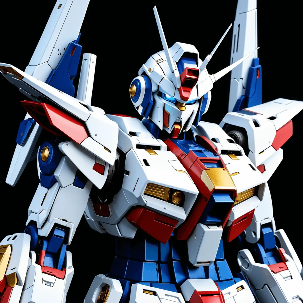 ai generated image of Gundam figures