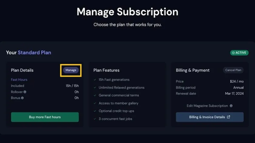 price of midjourney