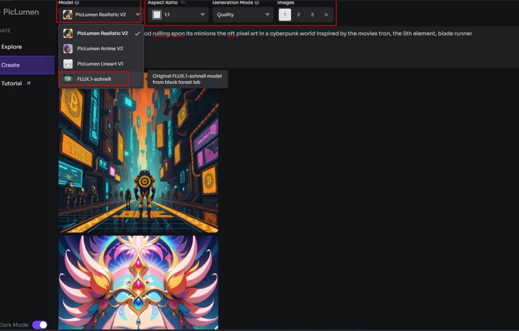 quick guide to use FLUX.1 on PicLumen