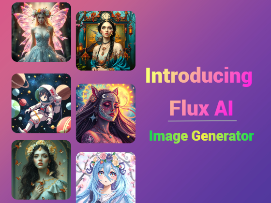 six ai-generated images from flux ai