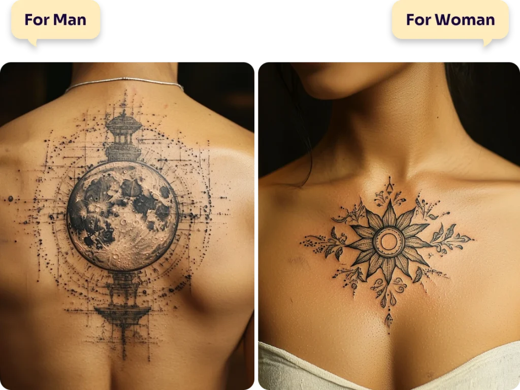 different tattoos suitable for men and women