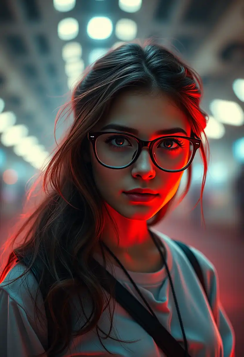 FLUX AI image generator: photorealistic portrait of a girl