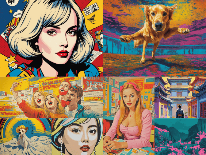 8 pop art images