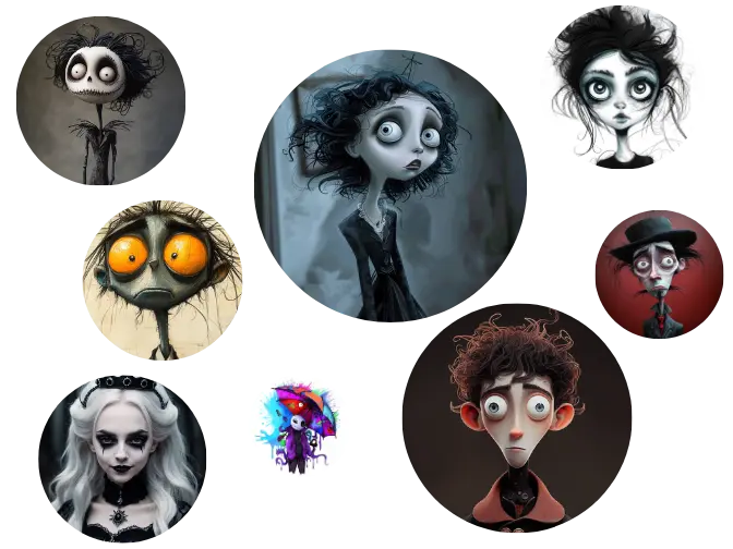 8 tim burton character avatars