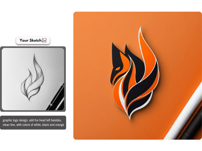 Complete Your Logo from a Sketch