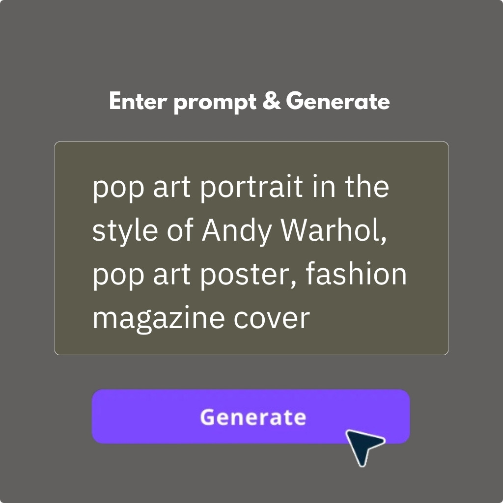 Enter your photo to pop art idea​