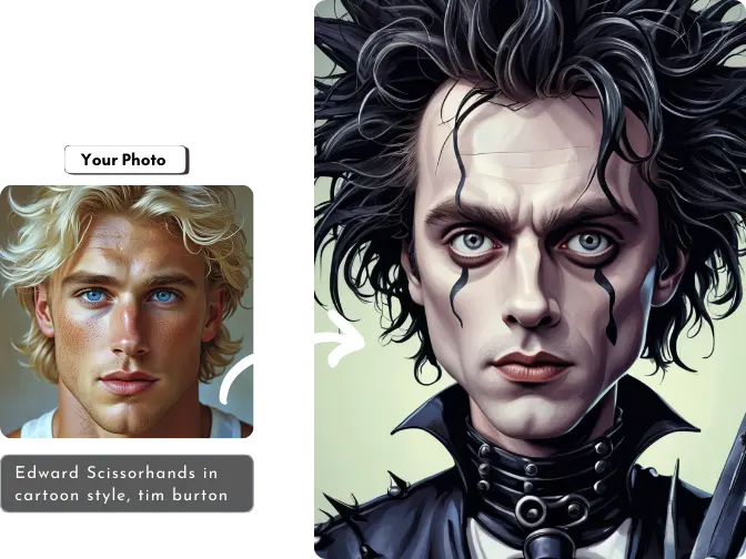 Transform Yourself into a Tim Burton Character​