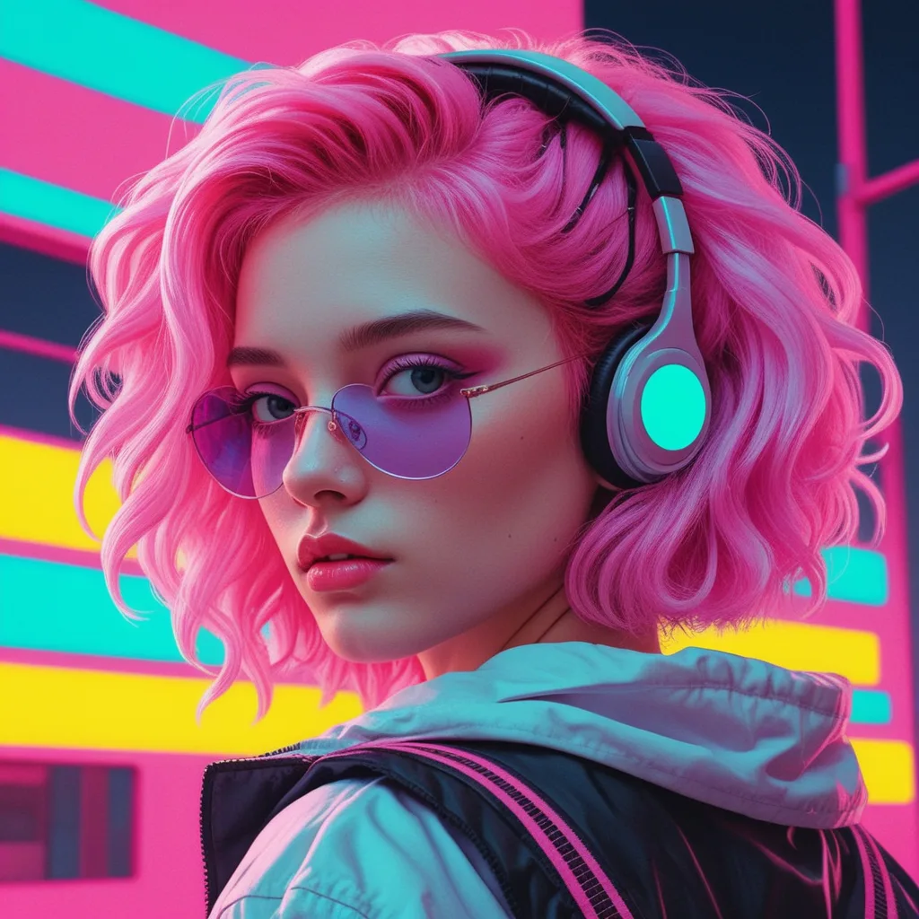 ai-face-generator-cyberpunk-pink-hair-girl