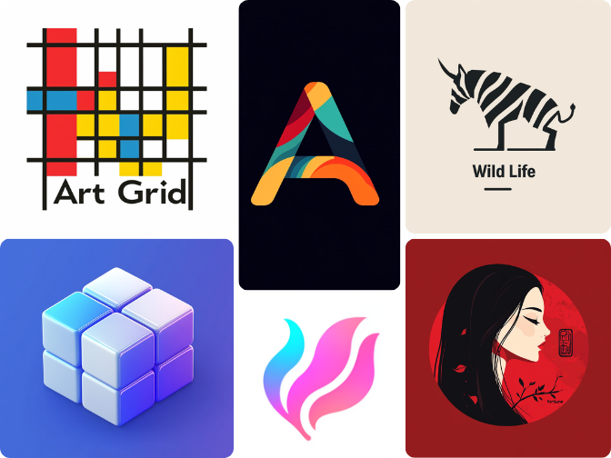 piclumen ai logo generator created 6 logos