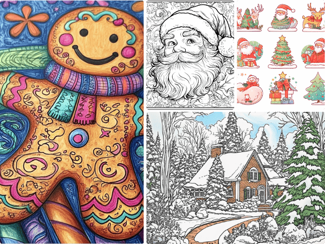 PicLumen christmas coloring pages - cover