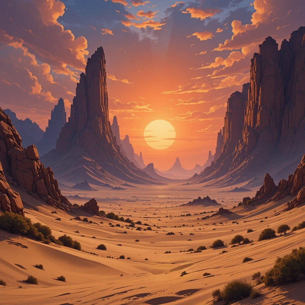 DnD art-An arid plateau