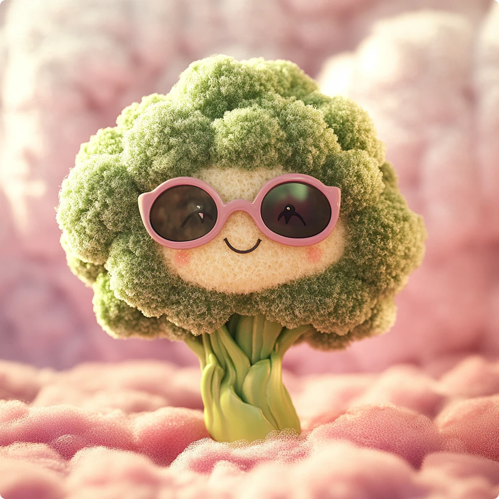 a cauliflower character