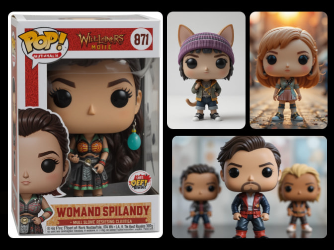 merchandise generated with the funko pop generator